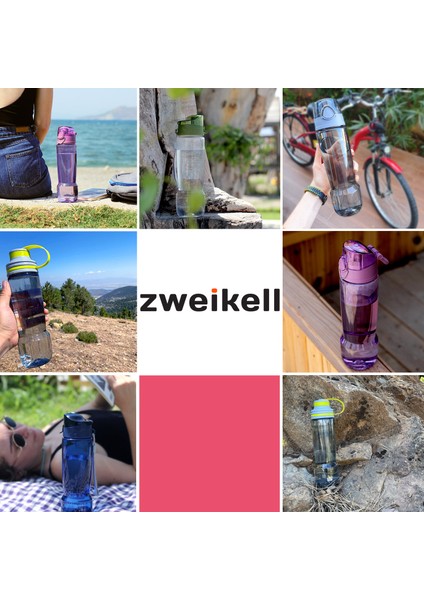Zweıkell Camry Military Green 650 ml Bpa Içermez Tritan Suluk