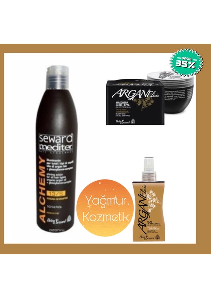13-S & Argan Saç Maskesi Elixir & Argan Saç Yağı Oil