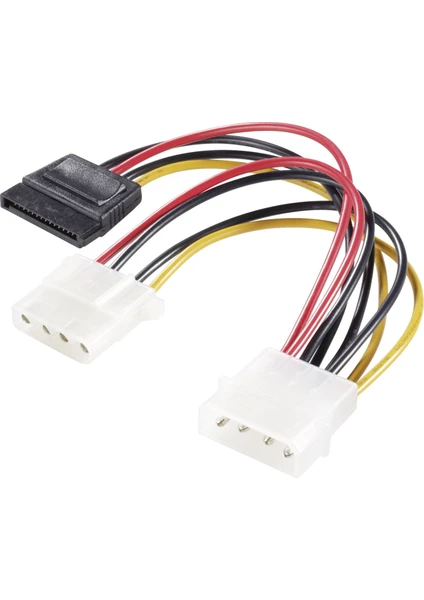 5099 Molex 4-Pin Ide To Sata Power Molex 4-Pin Y Splitter Güç Kablosu