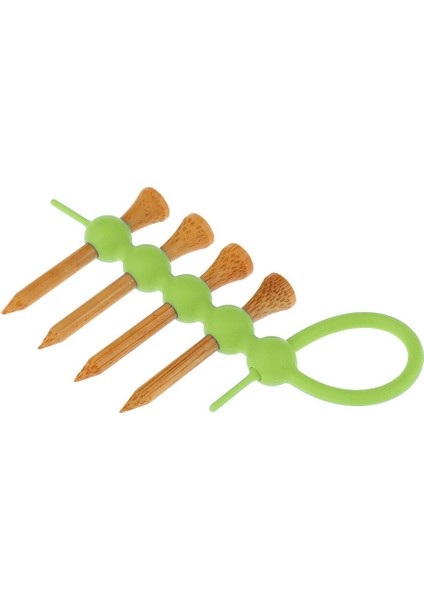 Kauçuk Golf Tees Tutucu Klipsi 4pcs Ahşap Golf Tees Yeşil fiyatları
