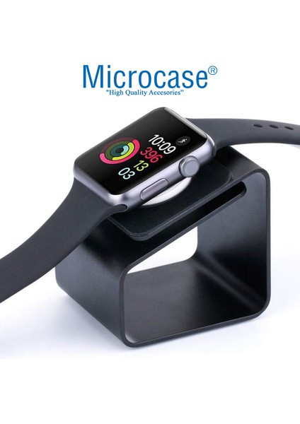 Apple Watch Ultra 49MM Için Alüminyum Şarj Standı - Siyah AL3075