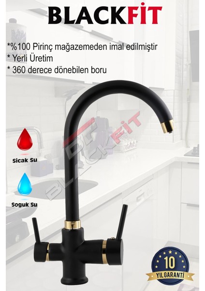 10 Yıl Garantili Baston Borulu Kuğu Arıtmalı Mutfak Eviye Bataryası Arıtma Musluğu fiyatları