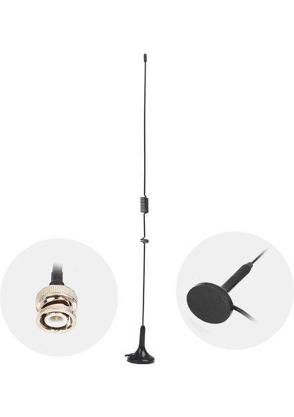Bnc Erkek Konnektörü Çift Bant 144 Mhz / 430 Mhz Tarayıcı Anten 15 Inç Uzunluk (Yurt Dışından) fiyatları