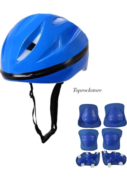 Top Rock Store Kask Dizlik Dirseklik Koruyucu Set 7 Parça