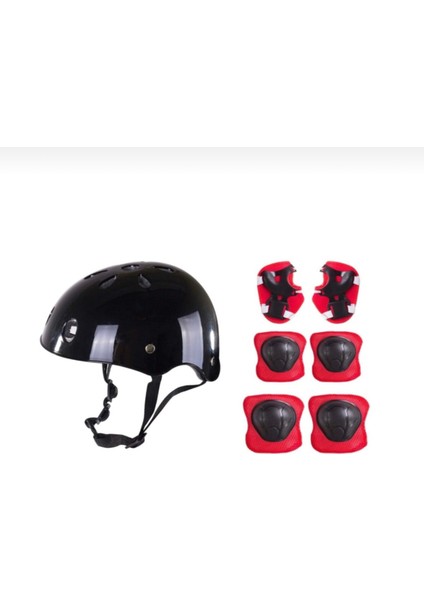 Toprock Store Çocuk Kask Dizlik Dirseklik Kemik Set 7 Parça