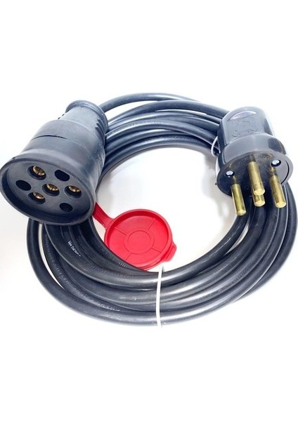 Trifaze Uzatma Fiş-Priz 4x15 mm Kablolu 25 Mt