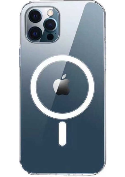 Apple iPhone 14 Pro Max Uyumlu Magsafe Wireless Kablosuz Şarj Destekli Sert Esnek Silikon Telefon Kılıfı