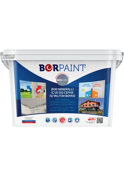 Bor Paınt Iç ve Dış Cephe Isı Yalıtım Boyası 10KG