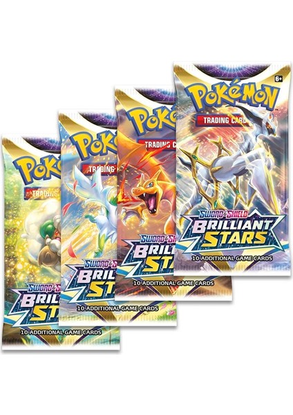Pokemon Brıllıant Stars Seri ve Pokemon Kart Koruma Çantası (4 Paket Kart) fiyatları