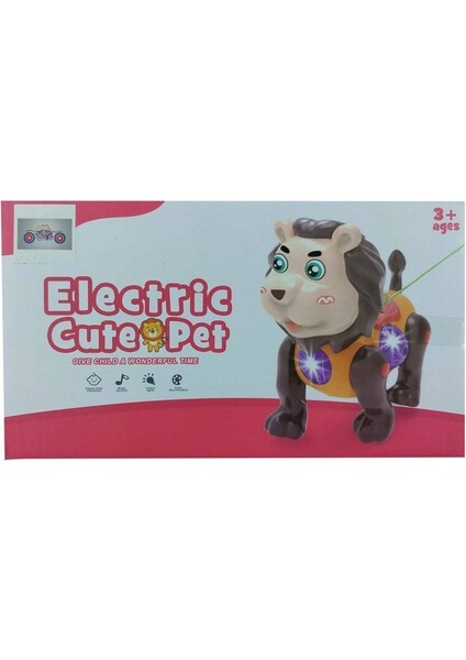 Sesli ve Işıklı Sevimli Evcil Hayvanlar Aslan
