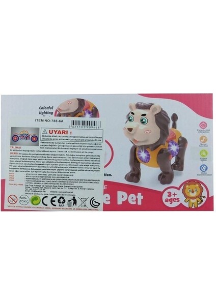 Sesli ve Işıklı Sevimli Evcil Hayvanlar Aslan