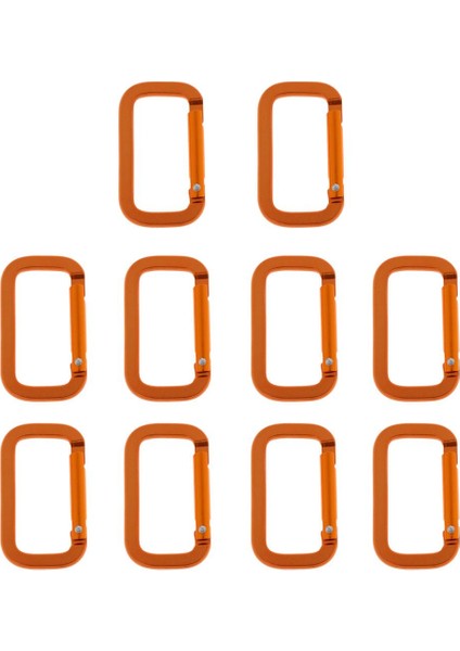 10 Parça Dikdörtgen Alaşım Karabiner Tırmanma Sırt Çantası Kampı (Yurt Dışından) fiyatları