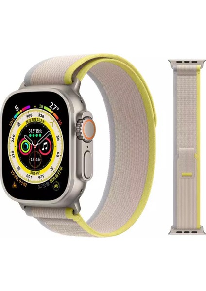 Apple Watch Ultra 49MM Uyumlu Trail Loop Kordon Hasır Örgü Kordon