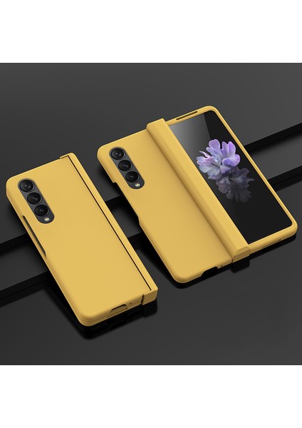 Samsung Galaxy Z Fold 3 Menteşe Cilt Hissi Her Şey Dahil Cep Telefonu Kılıfları (Yurt Dışından)