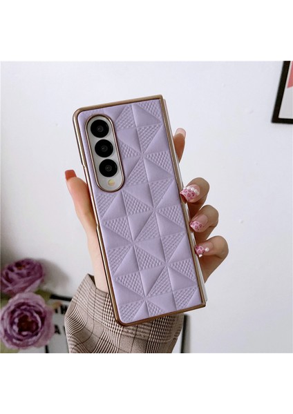 Samsung Galaxy Z Fold 3 Elmas Kafes Kaplama Cep Telefonu Kılıfları (Yurt Dışından)