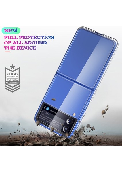 Samsung Galaksi Z Flip 4 Basit Transparent Zor Akrilik Koruma Cep Telefonu Davaları (Yurt Dışından) modelleri