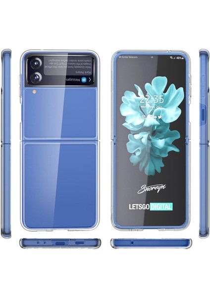 Samsung Galaksi Z Flip 3 Basit Transparent Zor Akrilik Koruma Cep Telefonu Davaları (Yurt Dışından) fiyatları