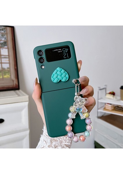 Samsung Galaxy Z Flip 4 Diy Ayı Bilezik Cep Telefonu Kılıfları (Yurt Dışından)