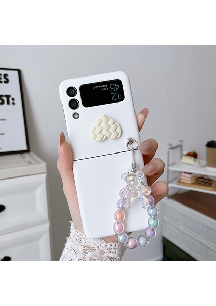 Samsung Galaxy Z Flip 3 Diy Ayı Bilezik Cep Telefonu Kılıfları (Yurt Dışından)
