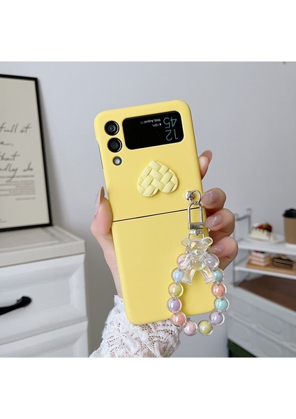 Samsung Galaxy Z Flip 3 Diy Ayı Bilezik Cep Telefonu Kılıfları (Yurt Dışından)