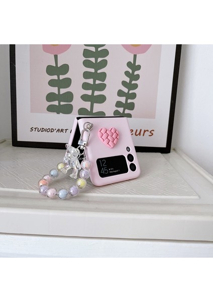 Samsung Galaxy Z Flip 3 Diy Ayı Bilezik Cep Telefonu Kılıfları (Yurt Dışından) modelleri