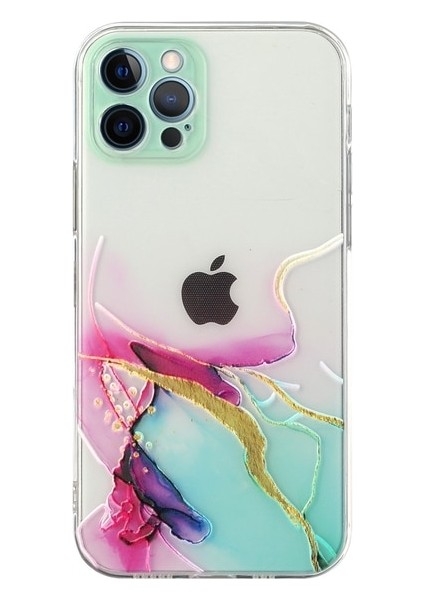 iPhone 14 Pro Max 3D Rahatlama Mermer Desen Tpu Cep Telefonu Kılıfları (Yurt Dışından)