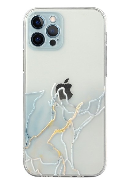 iPhone 14 Pro Max 3D Rahatlama Mermer Desen Tpu Cep Telefonu Kılıfları (Yurt Dışından)