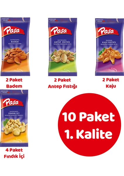 Paşa Kuruyemiş Paşa  Karışık 40 gr x 10 Adet