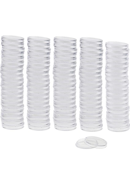 Strade Store 100PCS/PAKET Şeffaf Açık Yuvarlak Para Kapsülleri Tutucular Saklama Kutuları 38MM (Yurt Dışından)