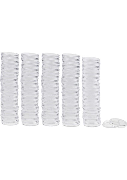 Strade Store 100PCS/PAKET Şeffaf Açık Yuvarlak Para Kapsülleri Tutucular Saklama Kutuları 38MM (Yurt Dışından)