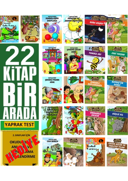 2.sınıf Çocukların Zevkle Okuyacağı 22'li Hikaye Seti(