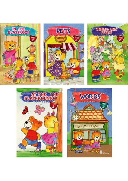 2.sınıfların Zevkle Okuyacağı Ingilizce 5'li Hikaye Kitabı Seti