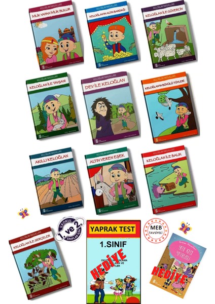 1.ve 2. Sınıflar Için Eğlenceli Hikaye Seti (11 Kitap)