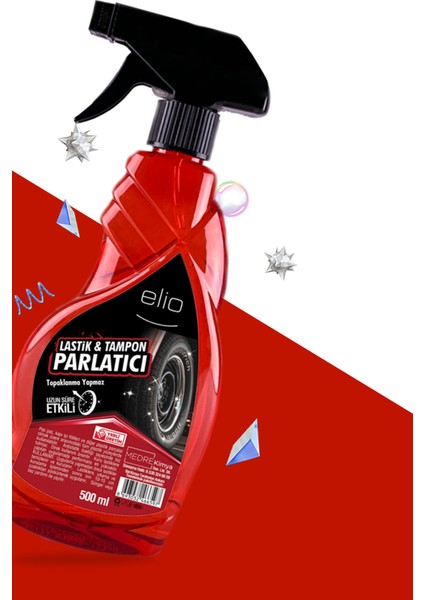 Elio Lastik Parlatıcı ve Tampon Cilası Sprey 500ML