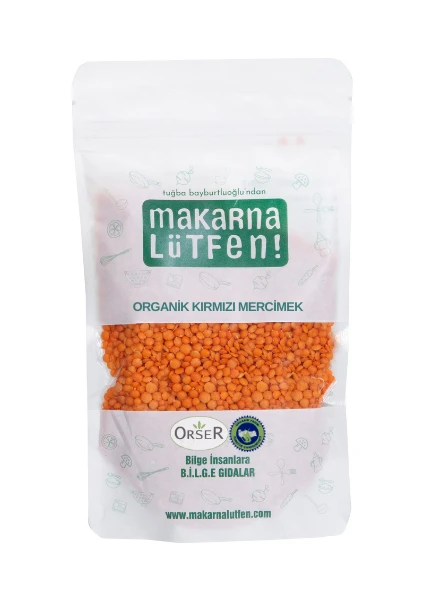 Organik Kırmızı Mercimek (250 G)