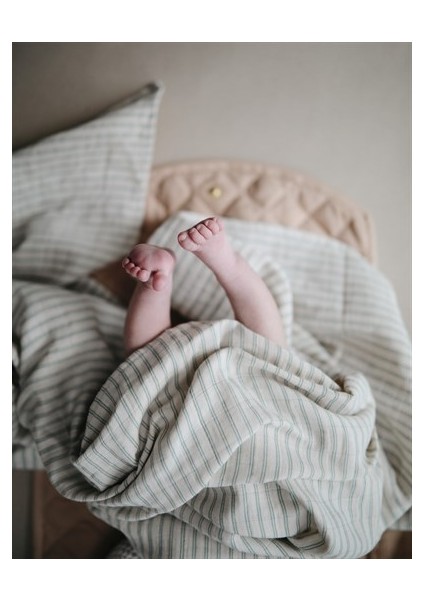 Organik Müslin Örtü / Kundak - Sage Strip modelleri