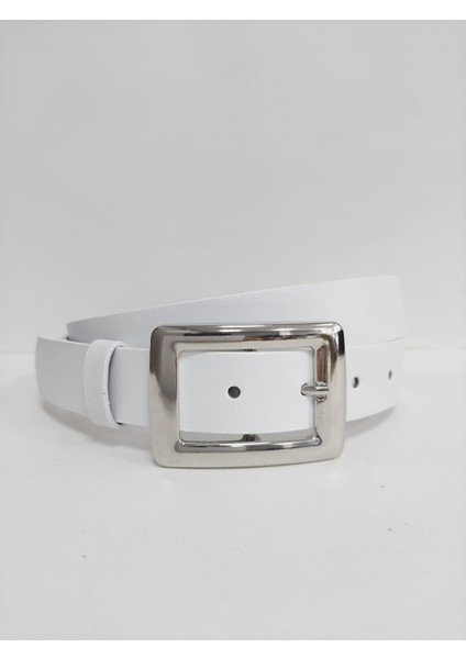 Kadın Siyah Gümüş Tokalı Kemer 0302