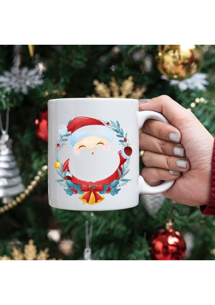 Sevimli Noel Baba Kupa Bardak Yılbaşı Hediyesi Kupa Kahve Fincanı