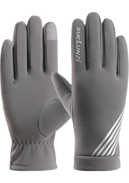 Sonbahar ve Kış Erkek Sıcak Artı Kadife Eldivenler (Yurt Dışından)