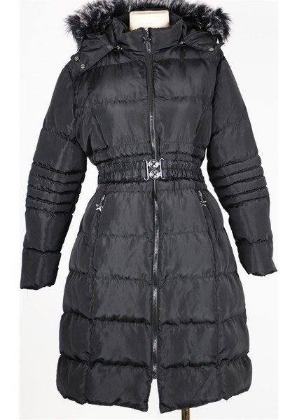 3715 Sıkı Dolum Kemerli Mont