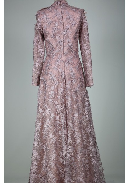 05-710 Omuzları Aplikli Güpürlü Taşlı Abiye fırsatları