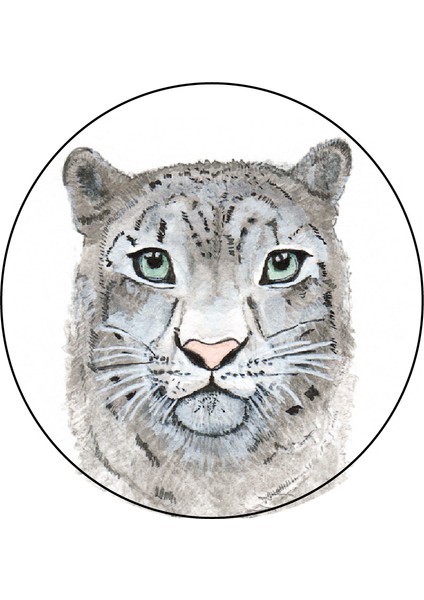 Agu Patch - Kar Leoparı Neve Beyaz Derı