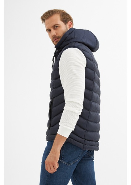 Erkek Spor Şişme Yelek Lacivert - 536DNGR fırsatları