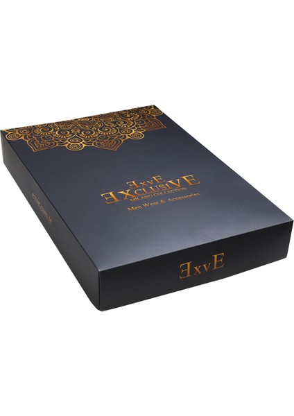 Mavi Beyaz Yaprak Baskılı Karton Kutulu Slim Fit Uzun Kol Erkek Gömlek indirimleri