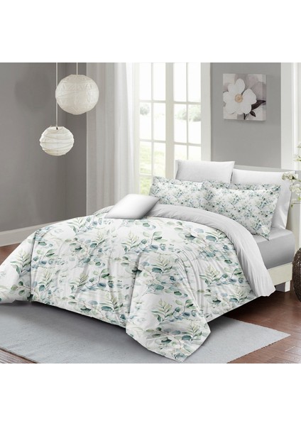 Organik Natura Luxury Çift Kişilik Pamuk Saten Nevresim Takımı