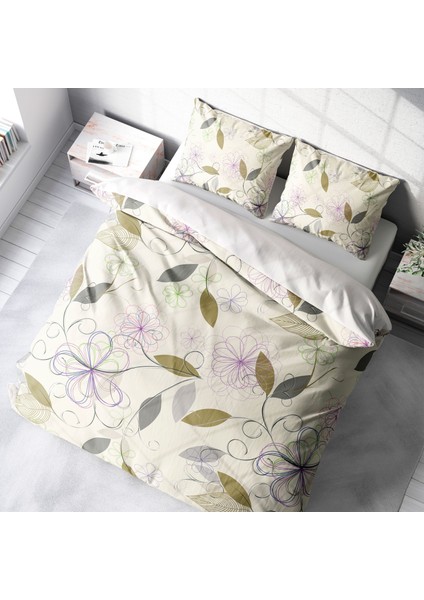 Pamuklu Çift Kişilik Nevresim Takımı Natura Zeytin Dalı modelleri