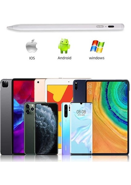 MTK Moveteck Xiaomi Redmi Pad 10.61INÇ Uyumlu Stylus Kalem Tablet Kapasitif Dokunmatik Pencil 2 In 1 Üniversal Çizim