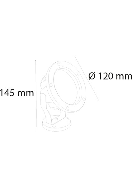 Ledli Dış Mekan Aydınlatma 3000K(Günışığı) 6W