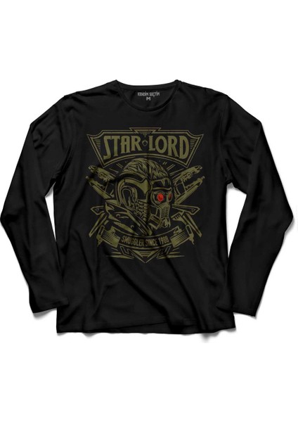 Star Lord Guardıans Of The Galaxy 2 Uzun Kollu Tişört Baskılı Çocuk T-Shirt