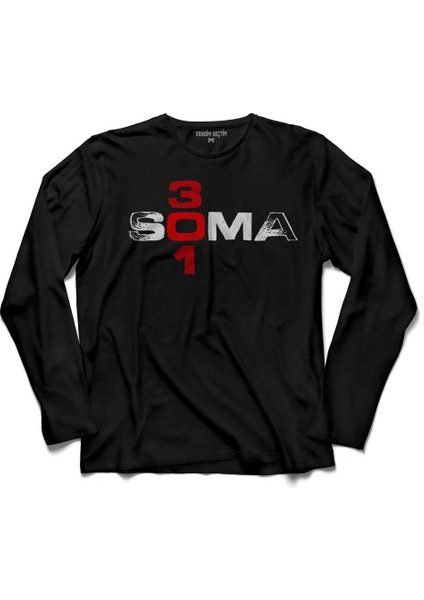 Soma 301 Maden Faciası 2014 #soma Iş Kazası Uzun Kollu Tişört Baskılı Çocuk T-Shirt